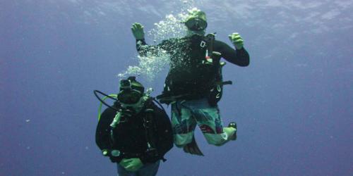 Diving in Kailua-Kona, Hawaii